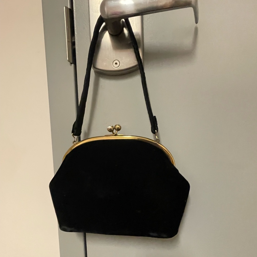 Black clutch bag